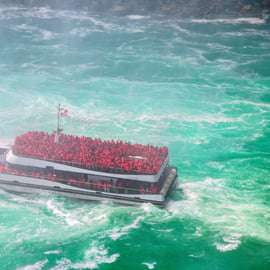 Z Nowego Jorku: 2-dniowa wycieczka do wodospadu Niagara z zakupami w outletach