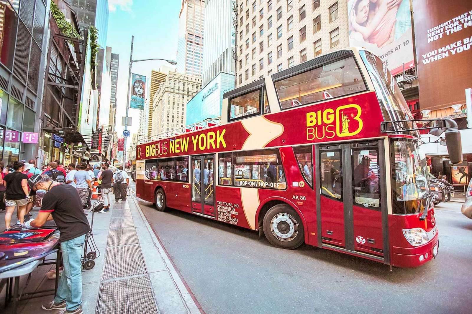 Nowy Jork: wycieczka autobusowa hop-on hop-off Sightseeing Tour by Open-top Bus