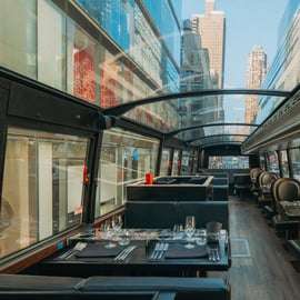 Bustronome w Nowym Jorku: lunch lub kolacja w autobusie