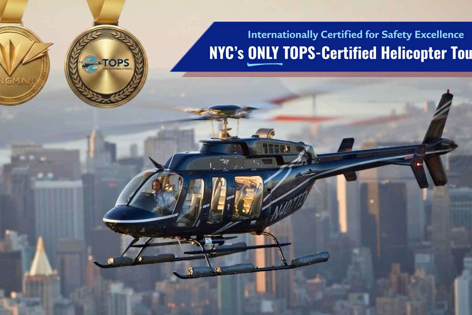 NYC: Wycieczka helikopterem na wyspę Manhattan all inclusive