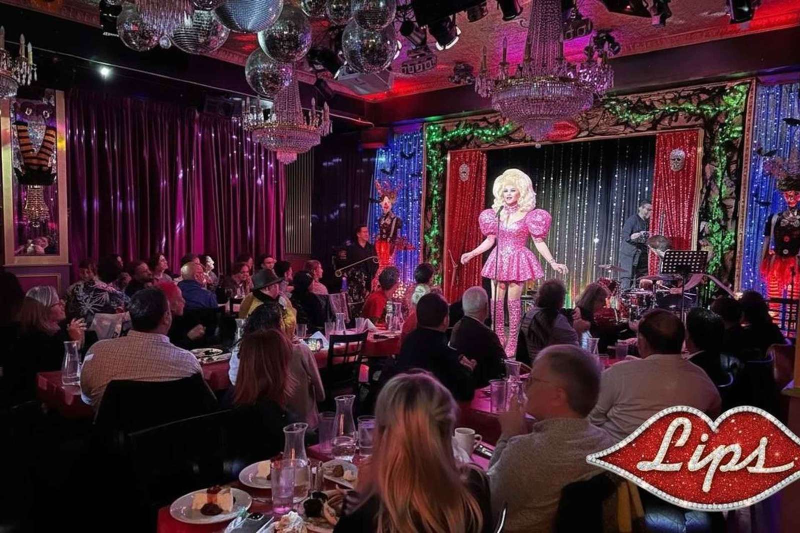 Kolacja z pokazem drag queen w Lips